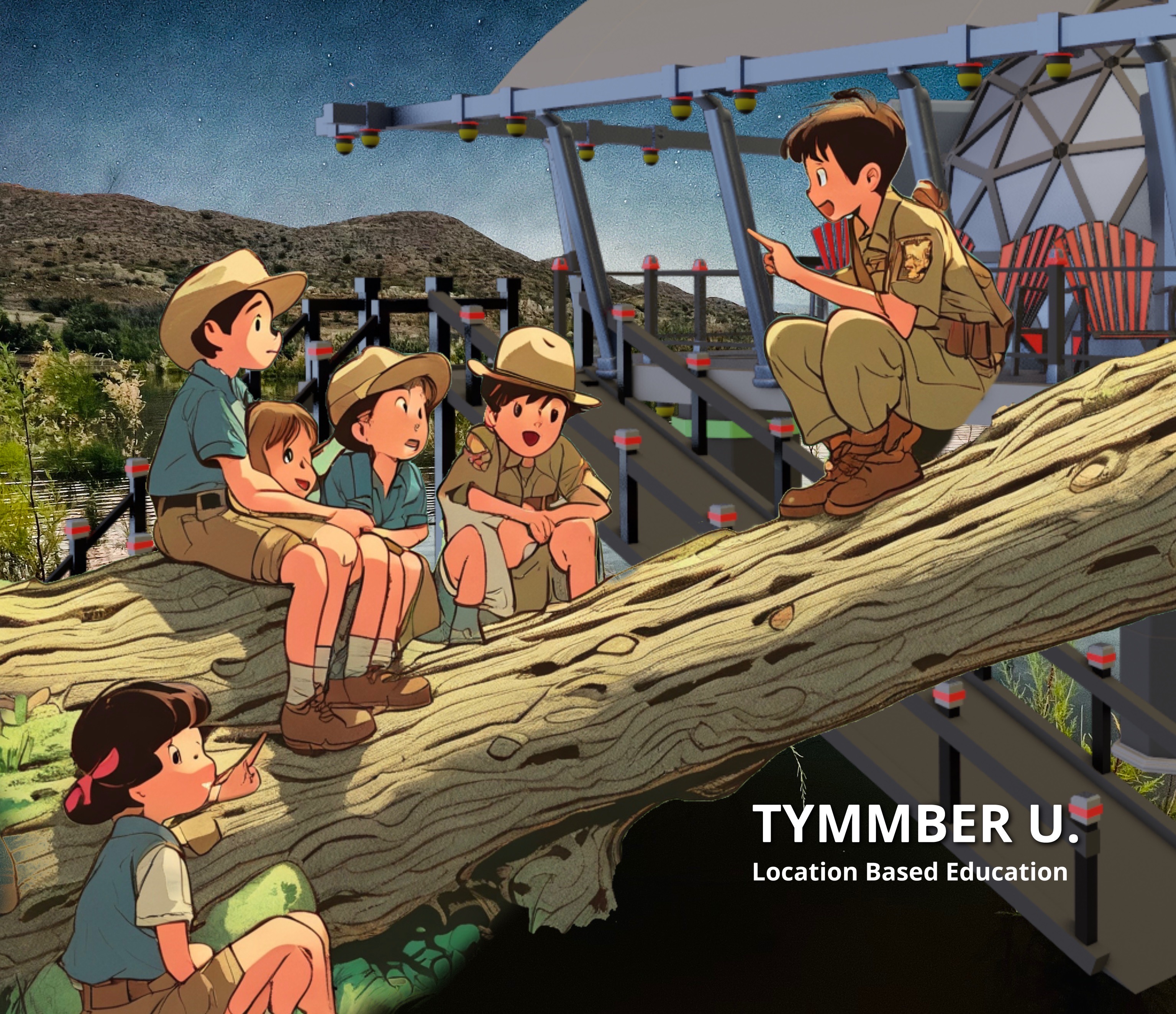 Children learning in the field — Tymmber U Location Based Education