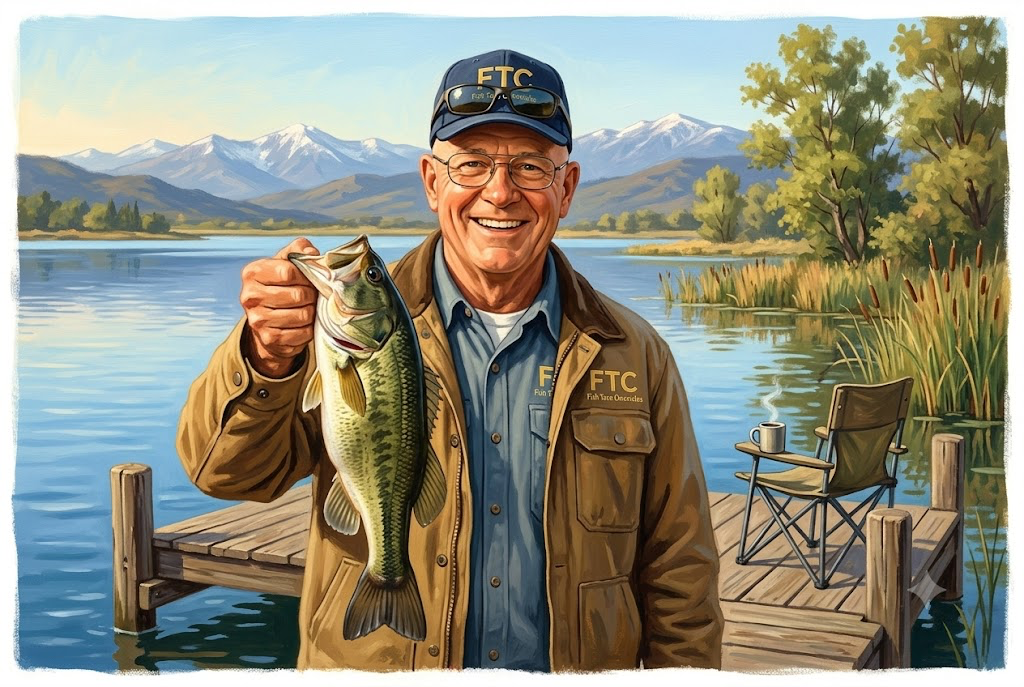Mike Isaacs fishing Lake Cuyamaca