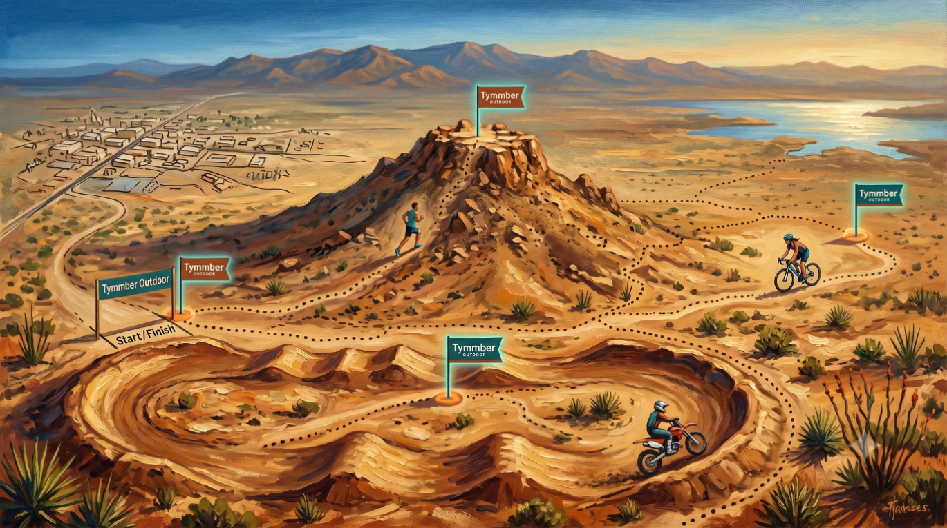 T or C PB Tri · Illustrated Course Map